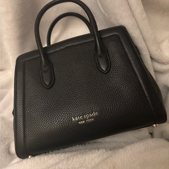 Kate Spade Black Pebbled Satchel - Picture 1 of 6